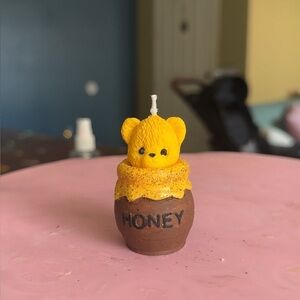 Adorable Bear Honey Pot Candle - Yellow and Brown